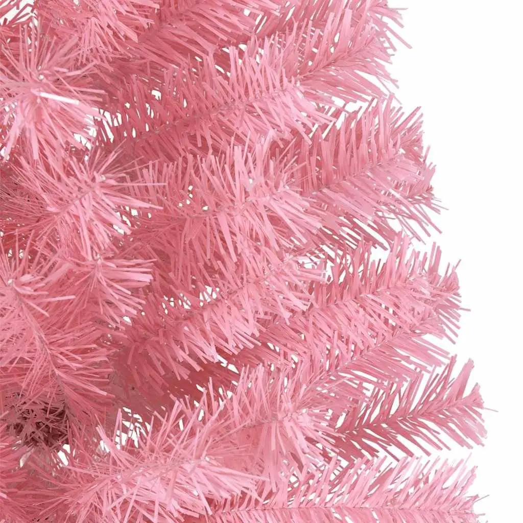 210cm Pink Half Christmas Tree