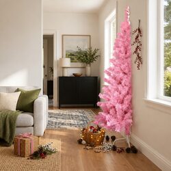 Specifications of the 240cm Pink Half Christmas Tree