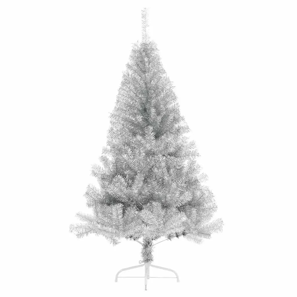 Silver 180cm Half Christmas Tree with Stand