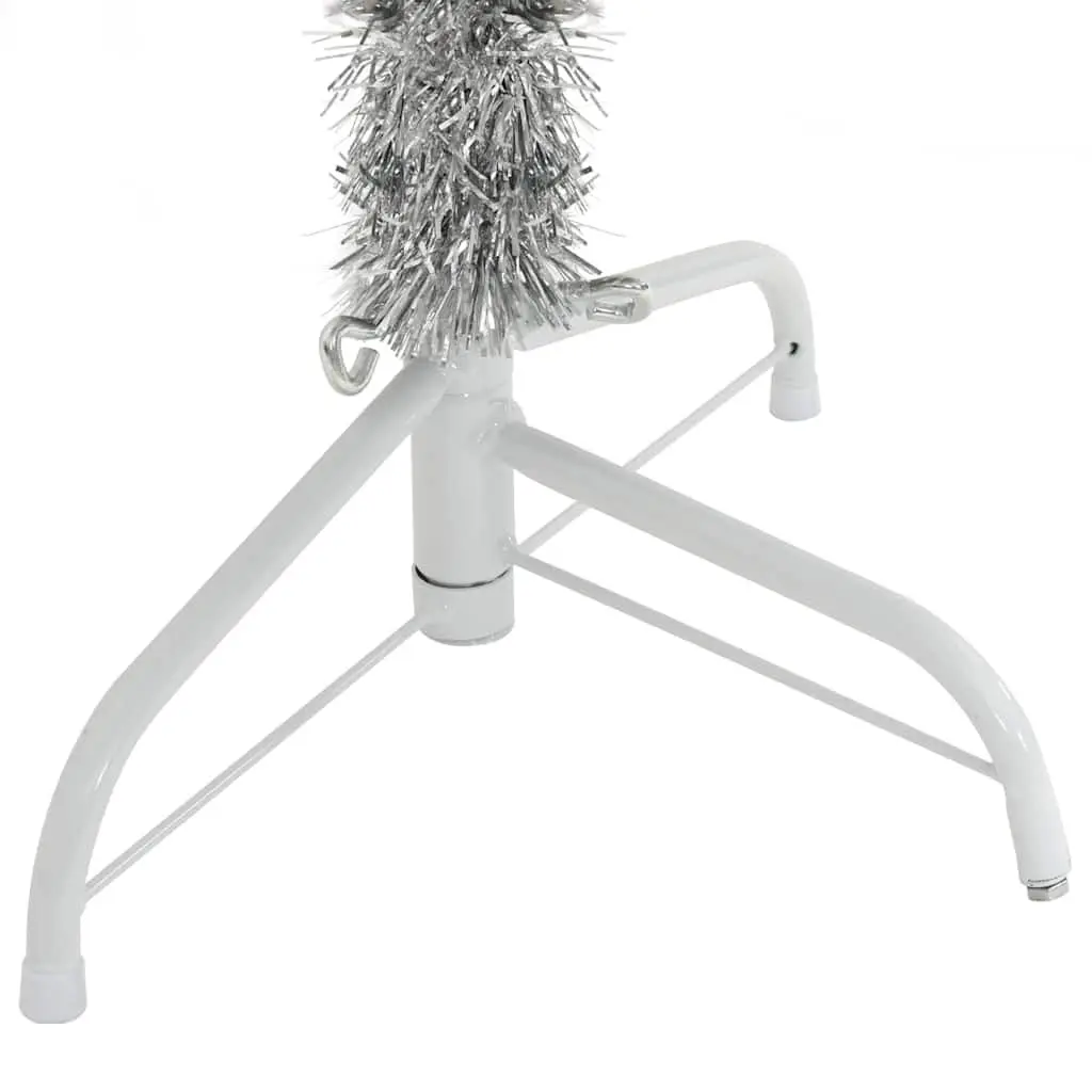 Silver 180cm Half Christmas Tree with Stand