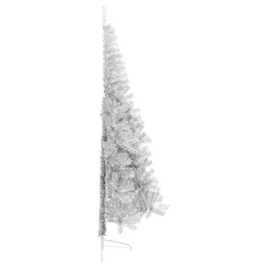 Half Christmas Tree Home Decor 240cm Silver