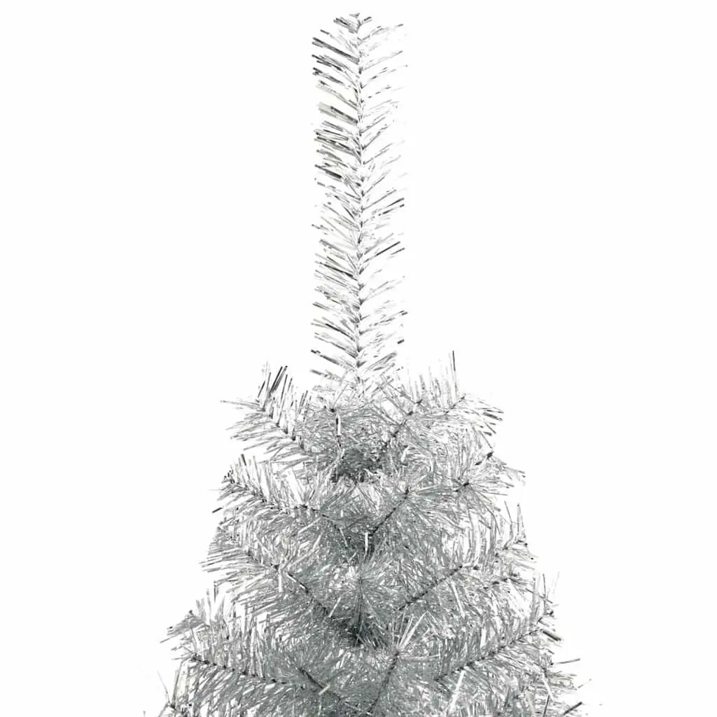 Half Christmas Tree Home Decor 240cm Silver