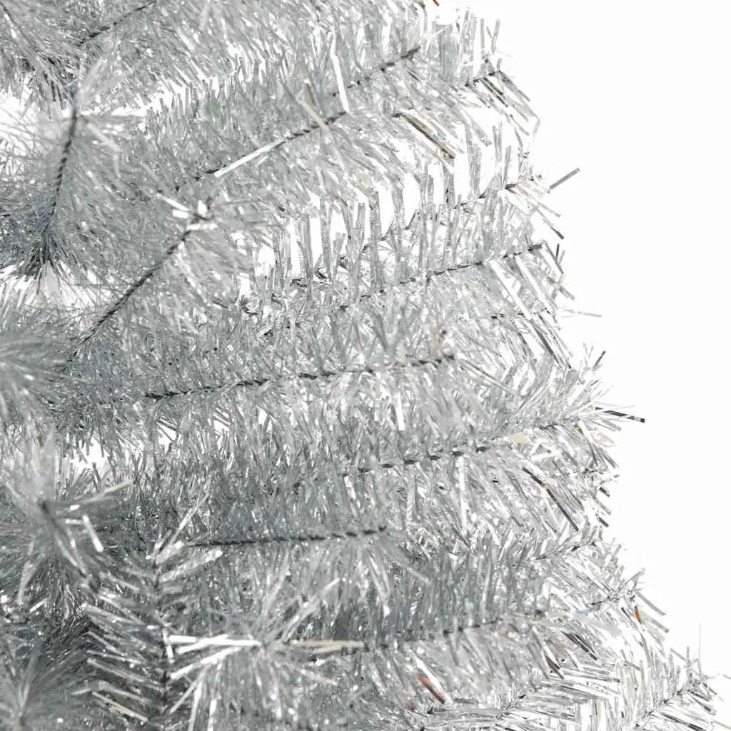 Half Christmas Tree Home Decor 240cm Silver