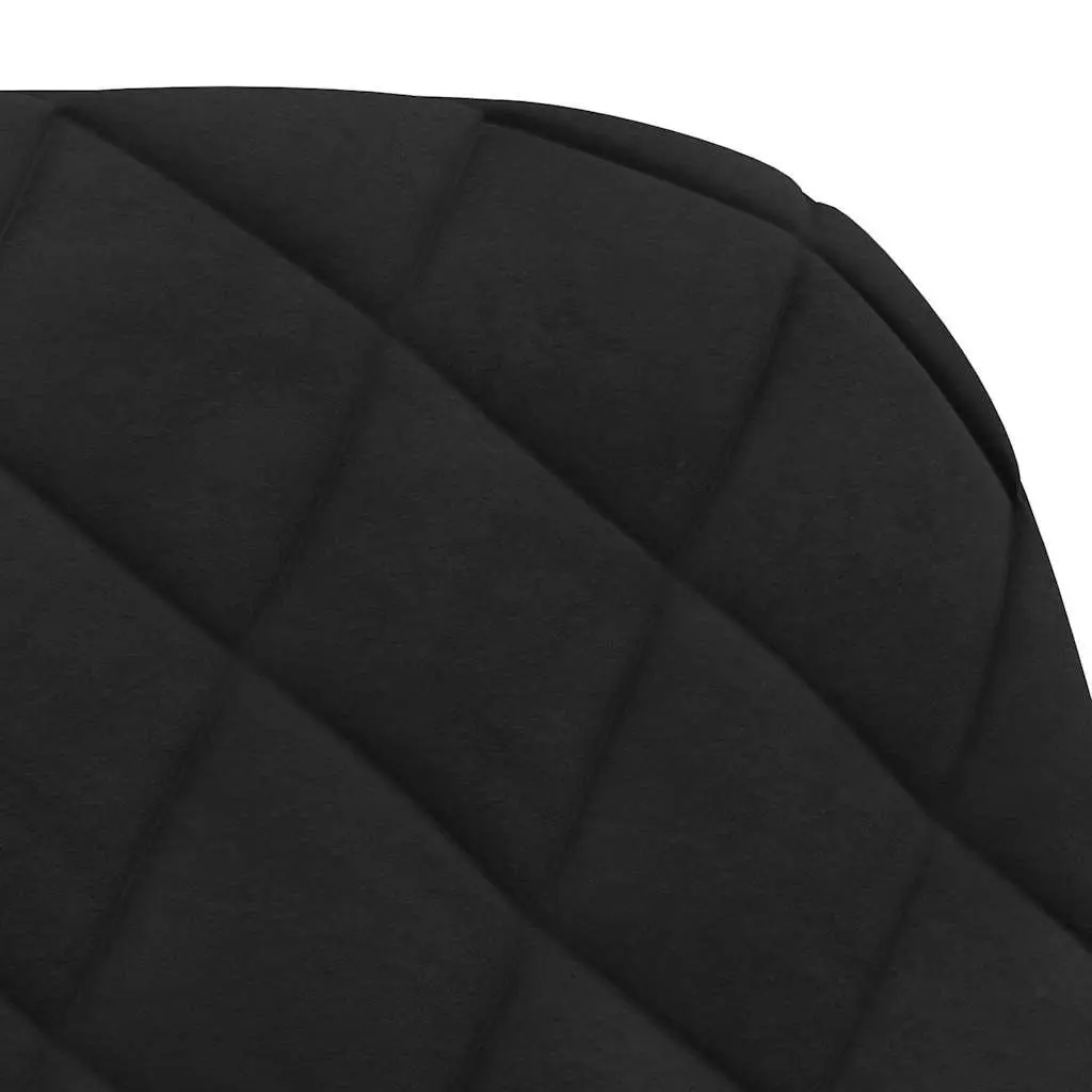 Dining Chairs 2 pcs Black Velvet Kitchen Seat Armrest Backrest Padded Comfort