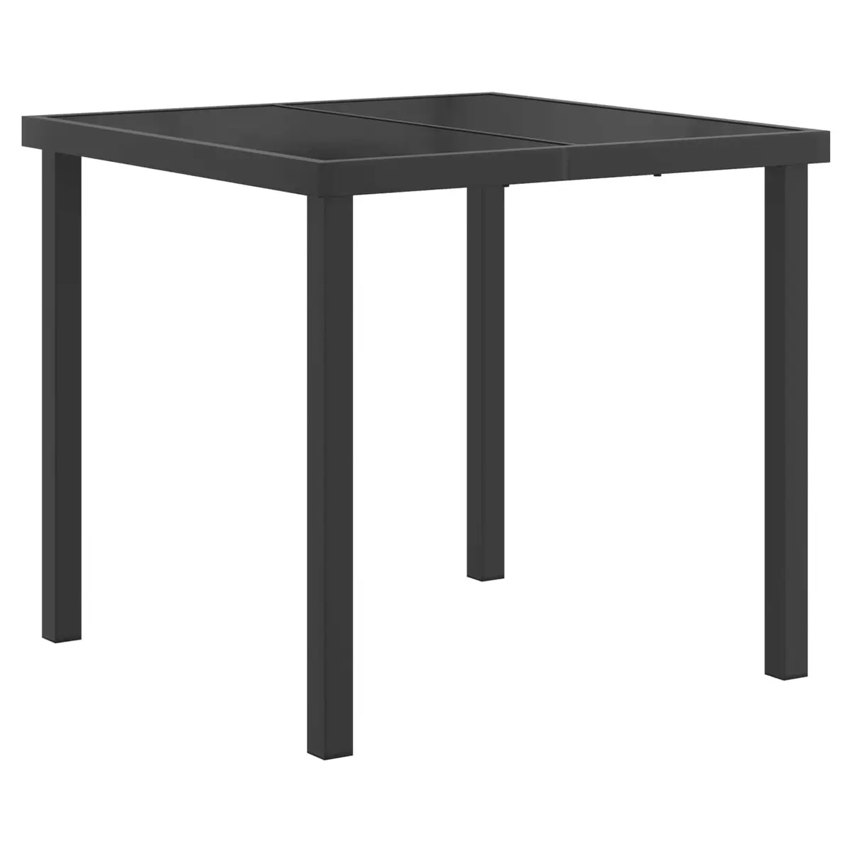 Outdoor Dining Set 5 Piece Black Poly Rattan Garden Furniture
