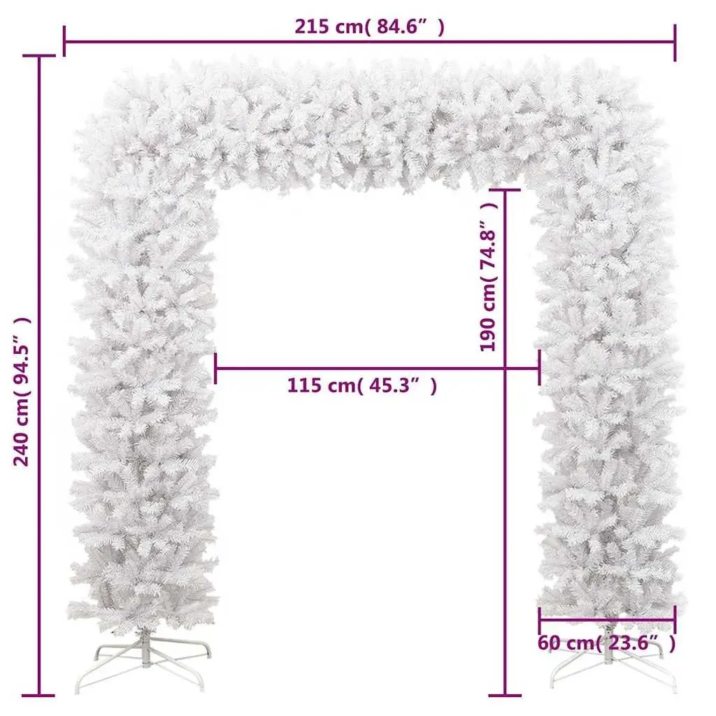Christmas Tree Arch for Seasonal Decoration 240cm White