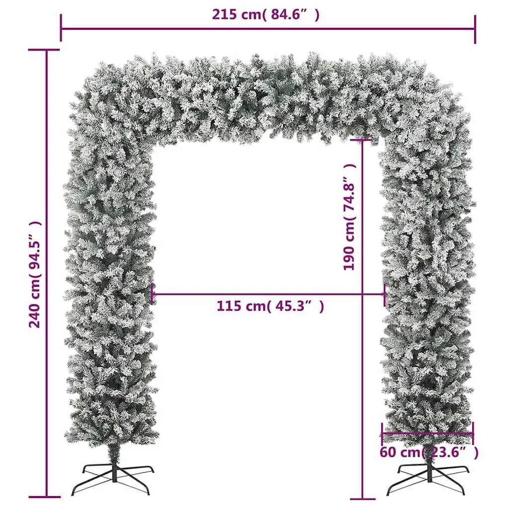 240cm White Christmas Tree Arch