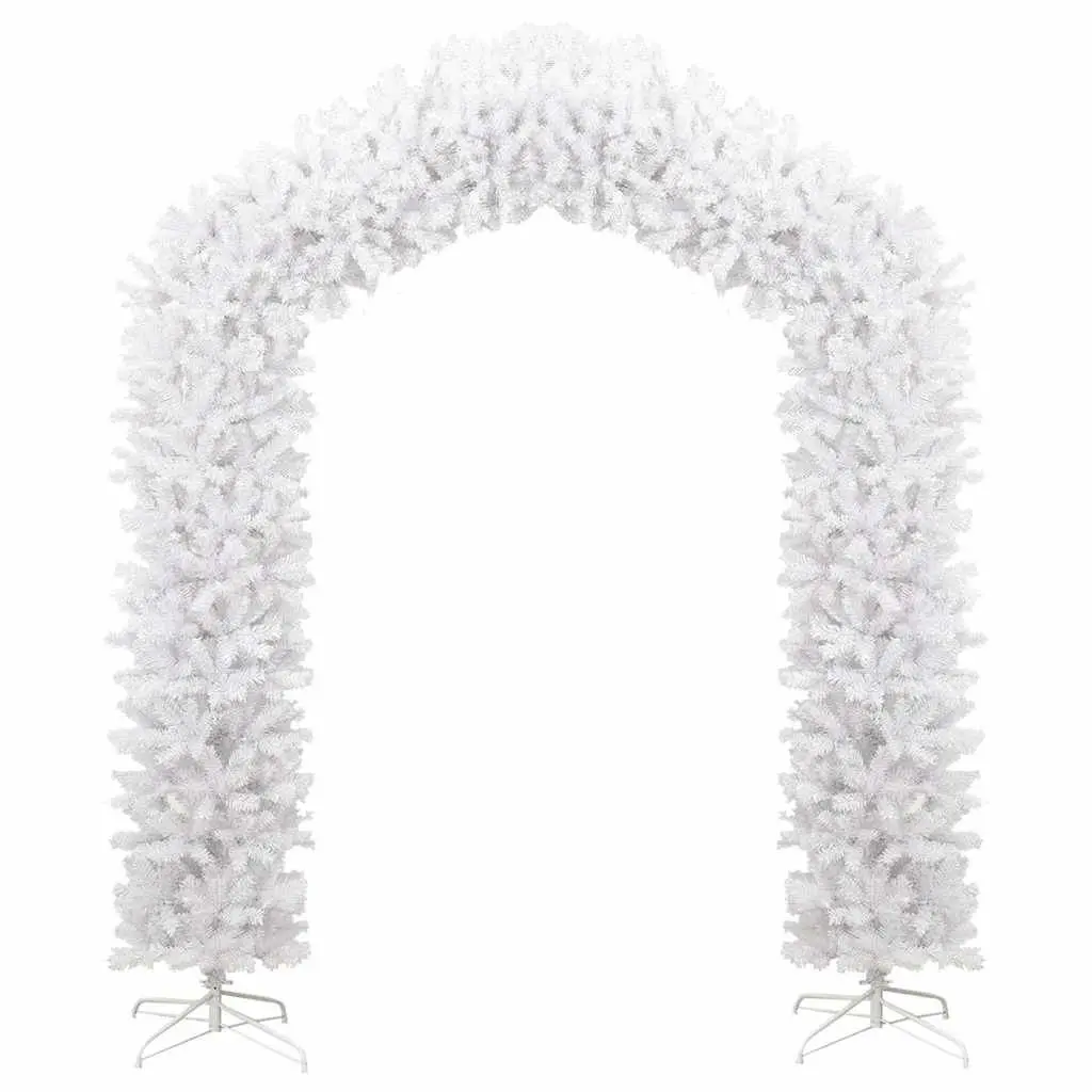 Christmas Tree Arch Indoor Outdoor 270 cm White Seasonal Decoration
