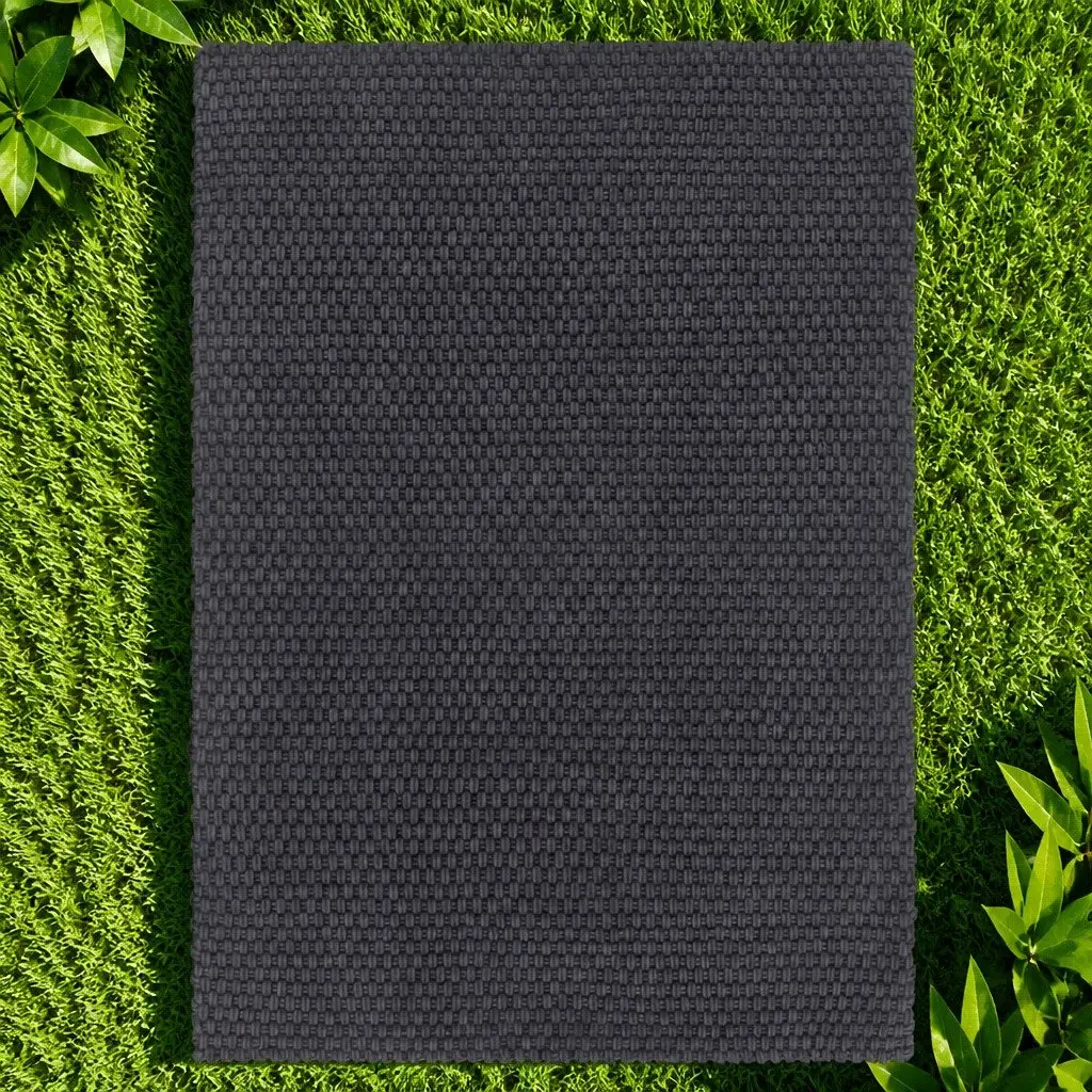 Cotton Rope Rug 80x160 cm Anthracite