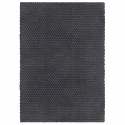 Rectangular Rug 120x180 cm - Anthracite Cotton Rope Mat