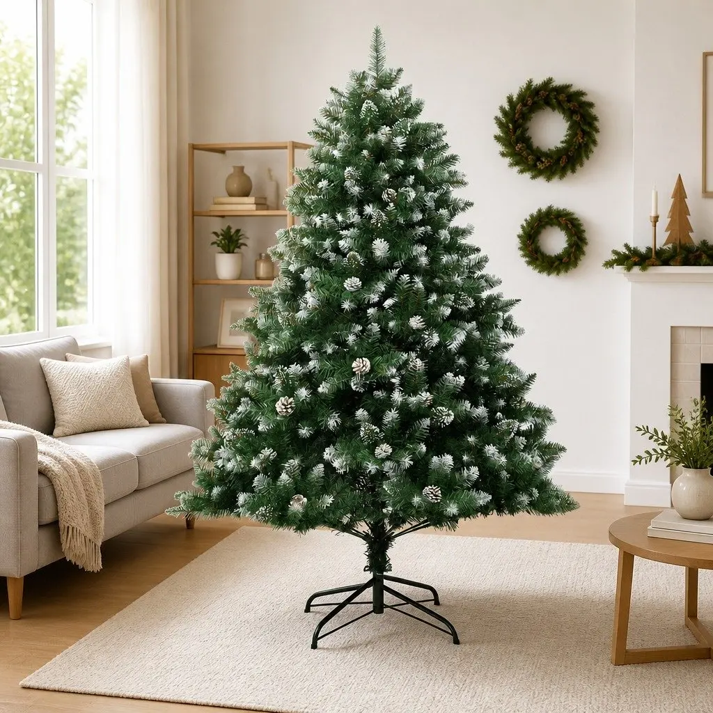 180cm Green Hinged Branch Christmas Tree