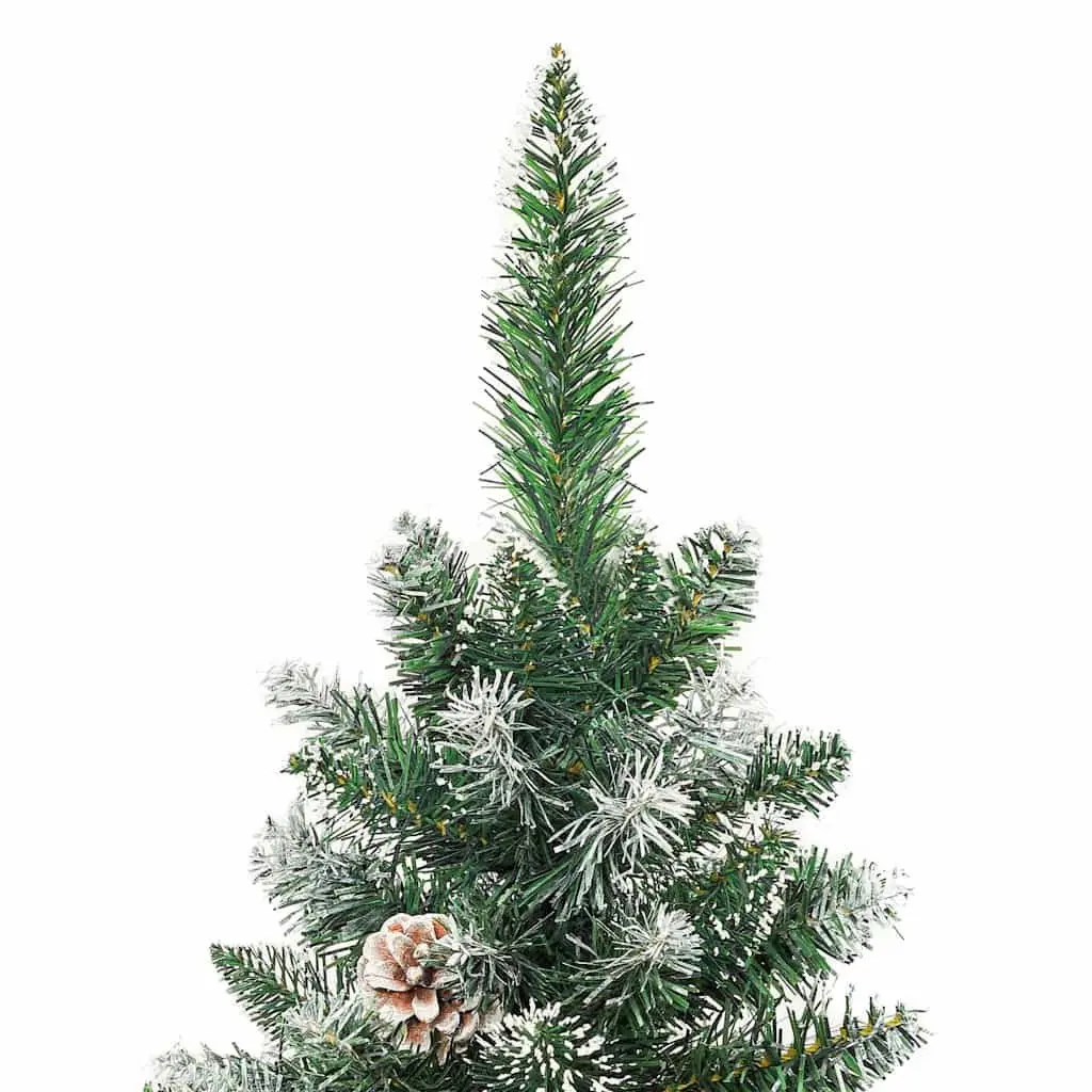 240cm Snow Flocked Slim Christmas Tree