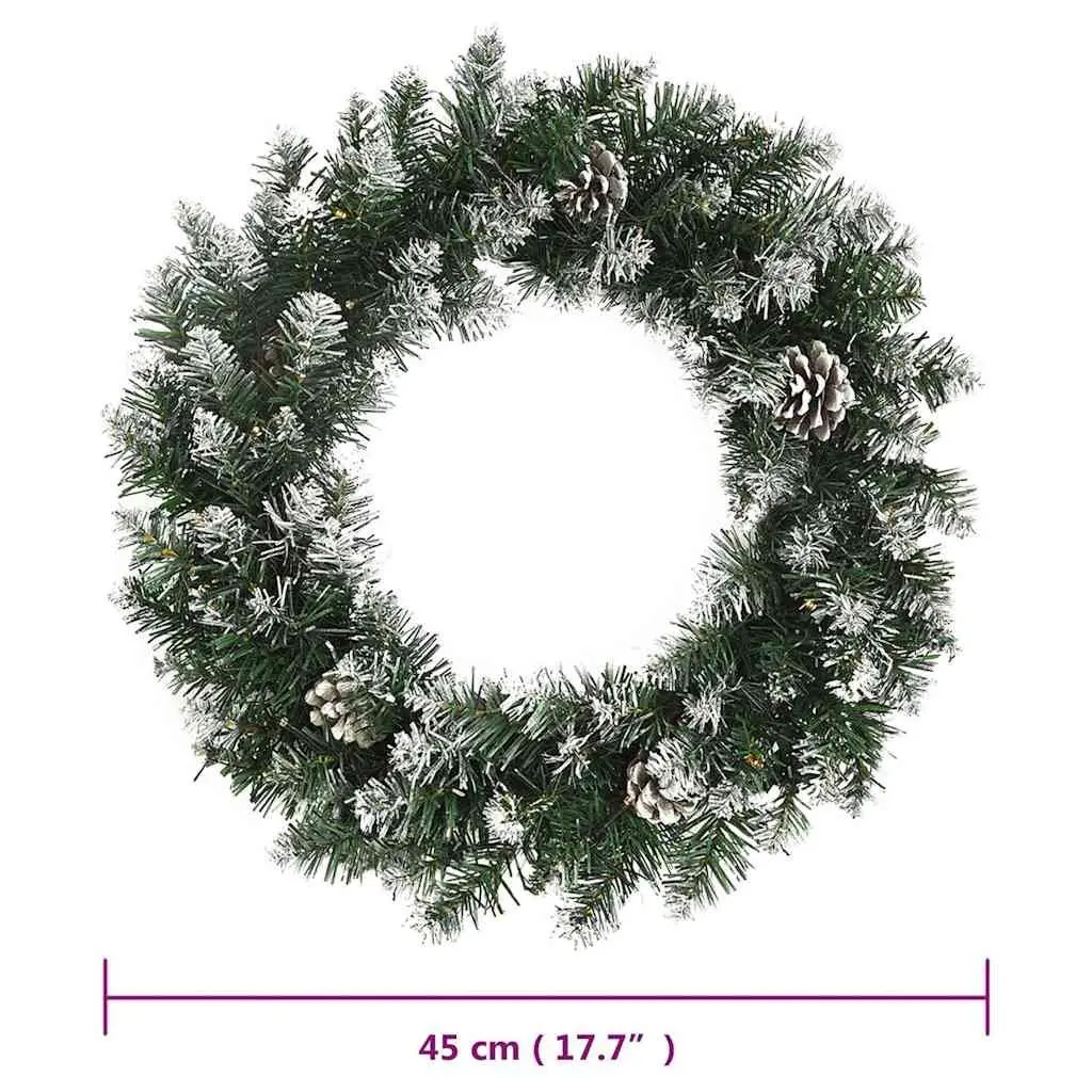 Christmas Wreath 45cm LED Lights Holiday Decoration Indoor Outdoor Seasonal