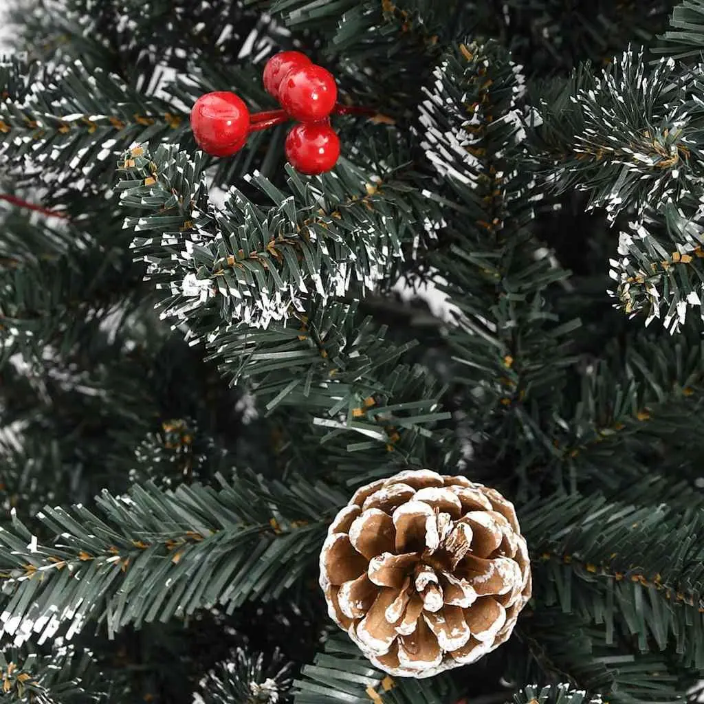 Artificial Christmas Tree for Holiday 240cm Green PVC Hinged Branches