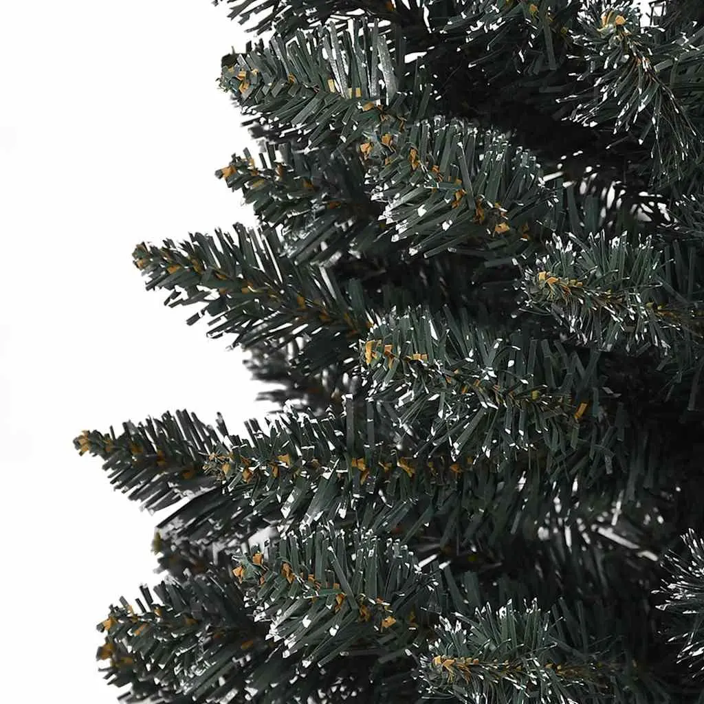 Artificial Slim Christmas Tree for Holiday Decoration 120cm Green PVC