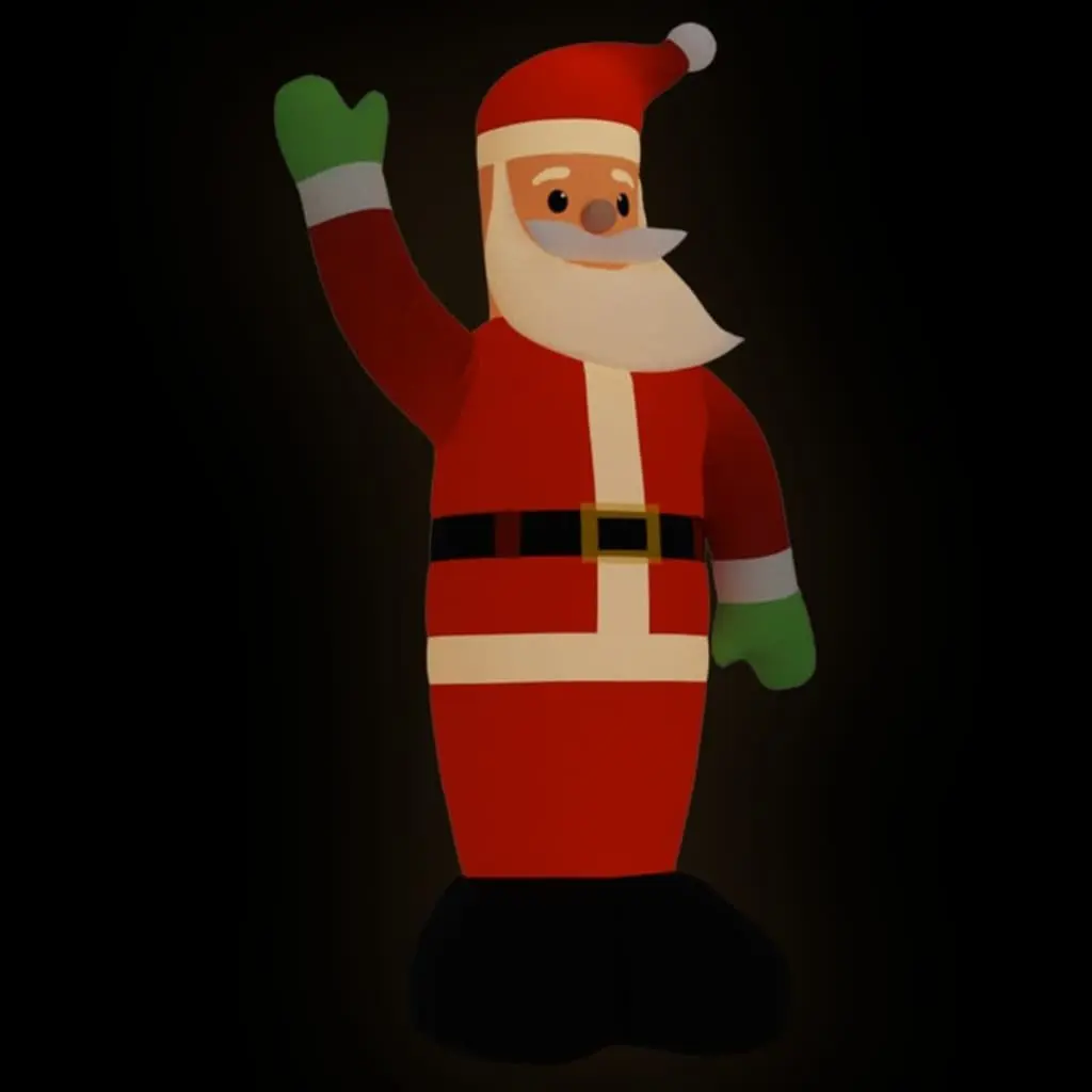 Christmas Inflatable Santa Claus with LED Lights Outdoor Yard Decoration 820cm