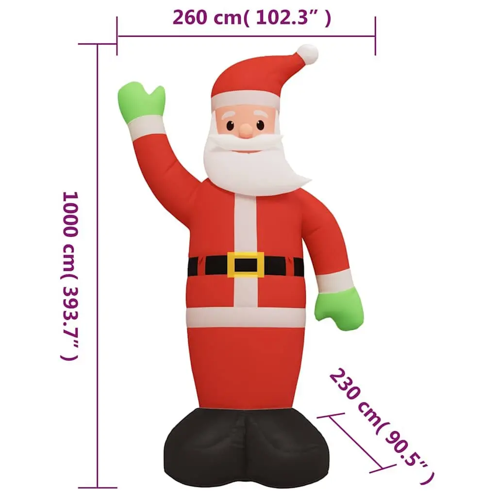 Giant Inflatable Santa Claus Outdoor Yard Decoration 1000cm