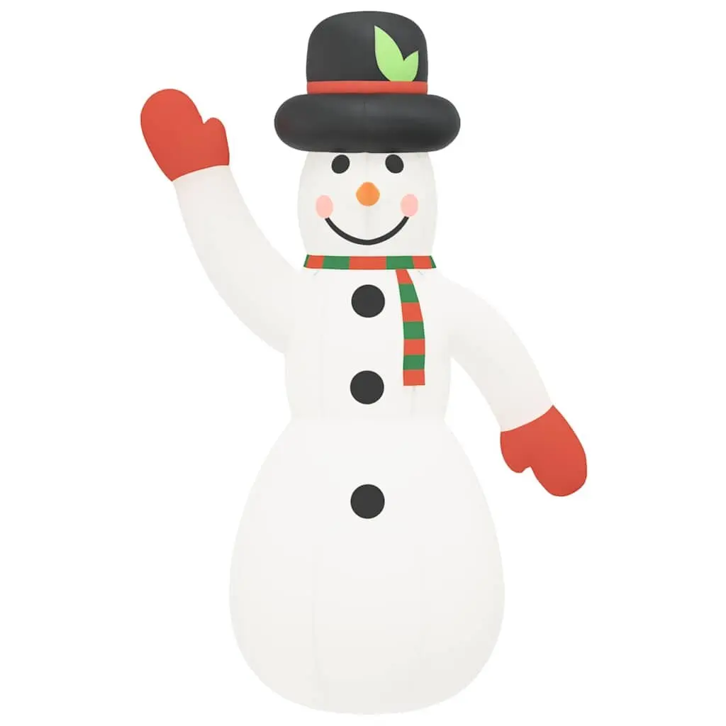 Inflatable Snowman Christmas Decoration with LED Lights 370cm Outdoor Yard