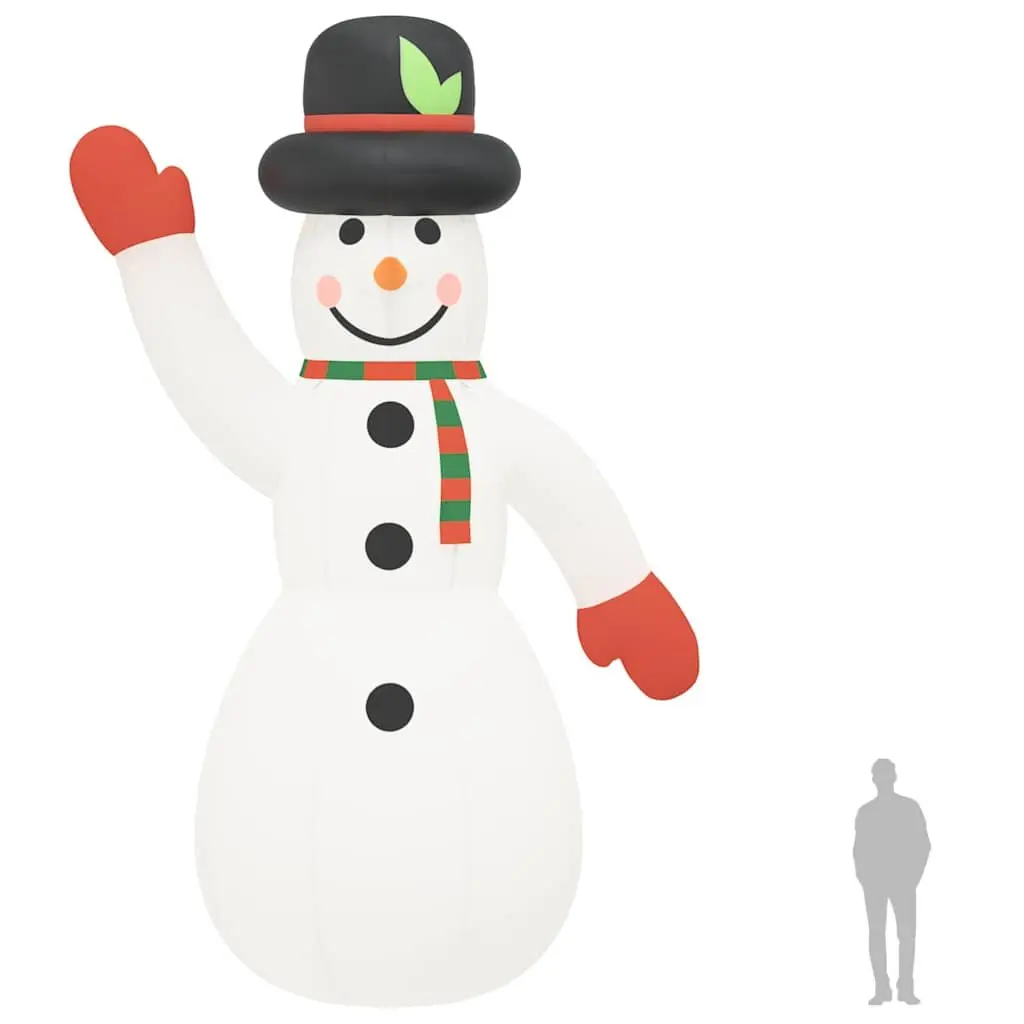 Inflatable Snowman Outdoor Decoration with LED Lights 805 cm