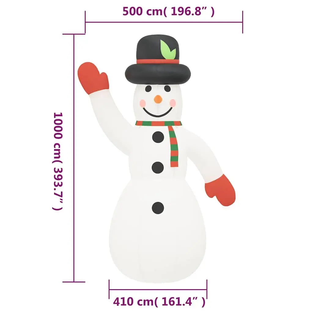 Inflatable Snowman Decoration 1000 cm