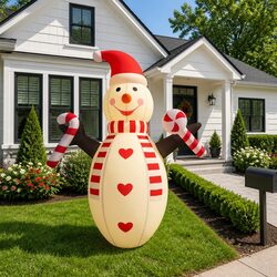 Christmas Inflatable Snowman, 630cm Tall, Oxford Fabric