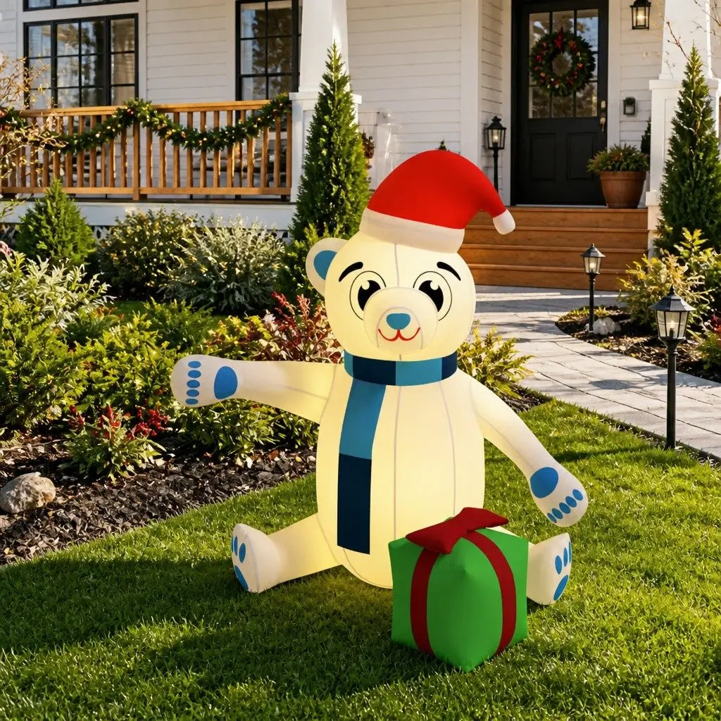 180cm LED Teddy Bear Inflatable Decoration