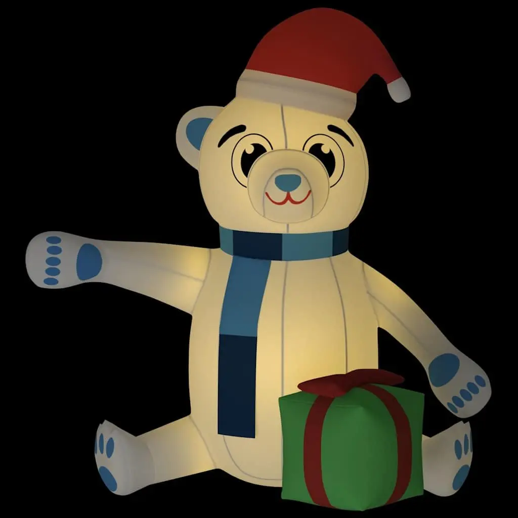 180cm LED Teddy Bear Inflatable Decoration