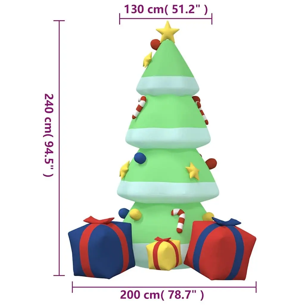 240cm Inflatable Christmas Tree with LEDs