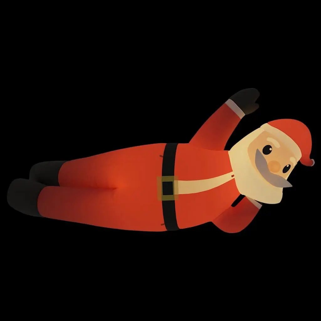 Christmas Inflatable Lying Santa Decoration for Yard 160cm