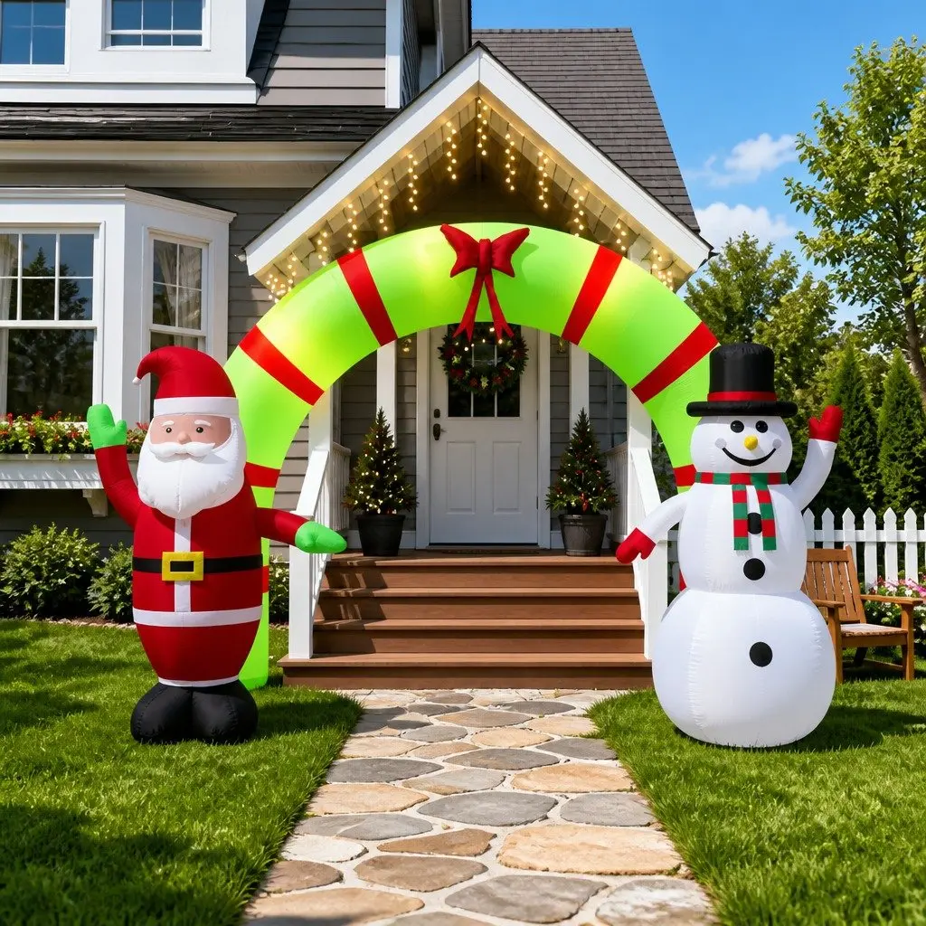 Christmas Inflatable Arch Gate, 270cm Tall