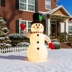 240cm Christmas Inflatable Snowman with LED Lights