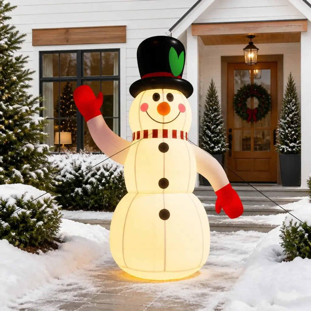 300cm Inflatable Snowman with LED Lights