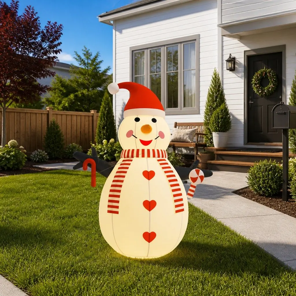250 cm Inflatable Snowman Decoration