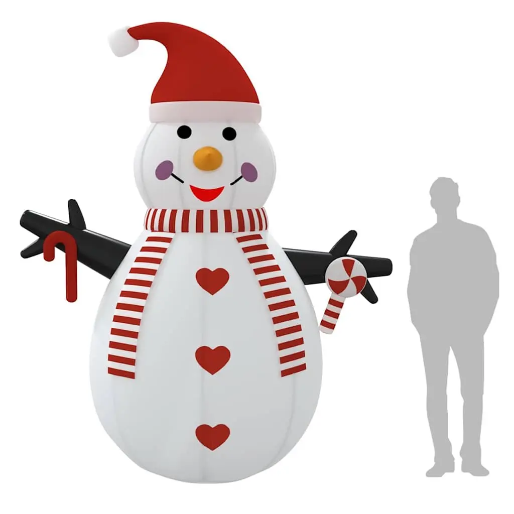 300 cm Inflatable Snowman with LEDs