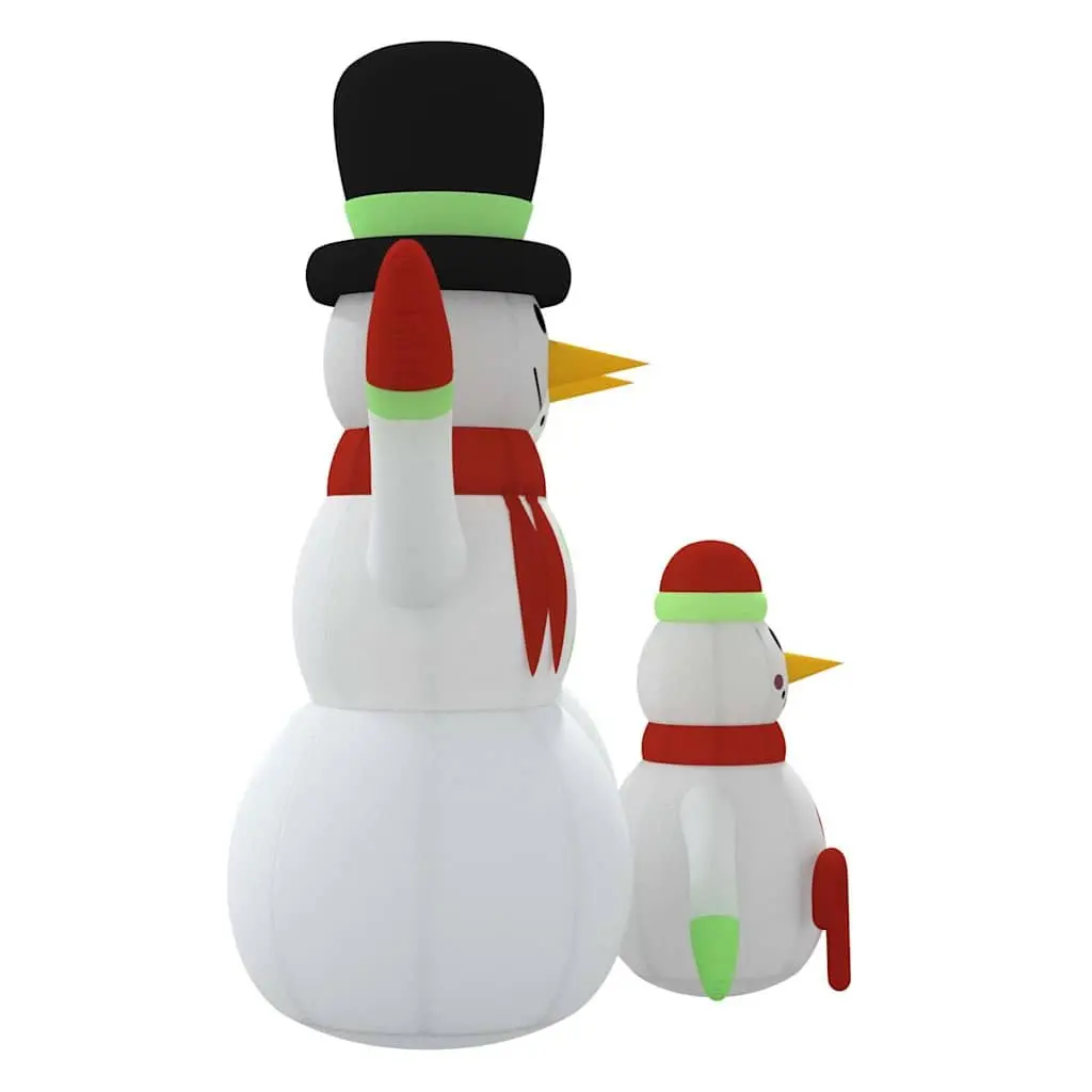 Inflatable Snowman Family Decoration for Christmas Outdoor Use 360cm