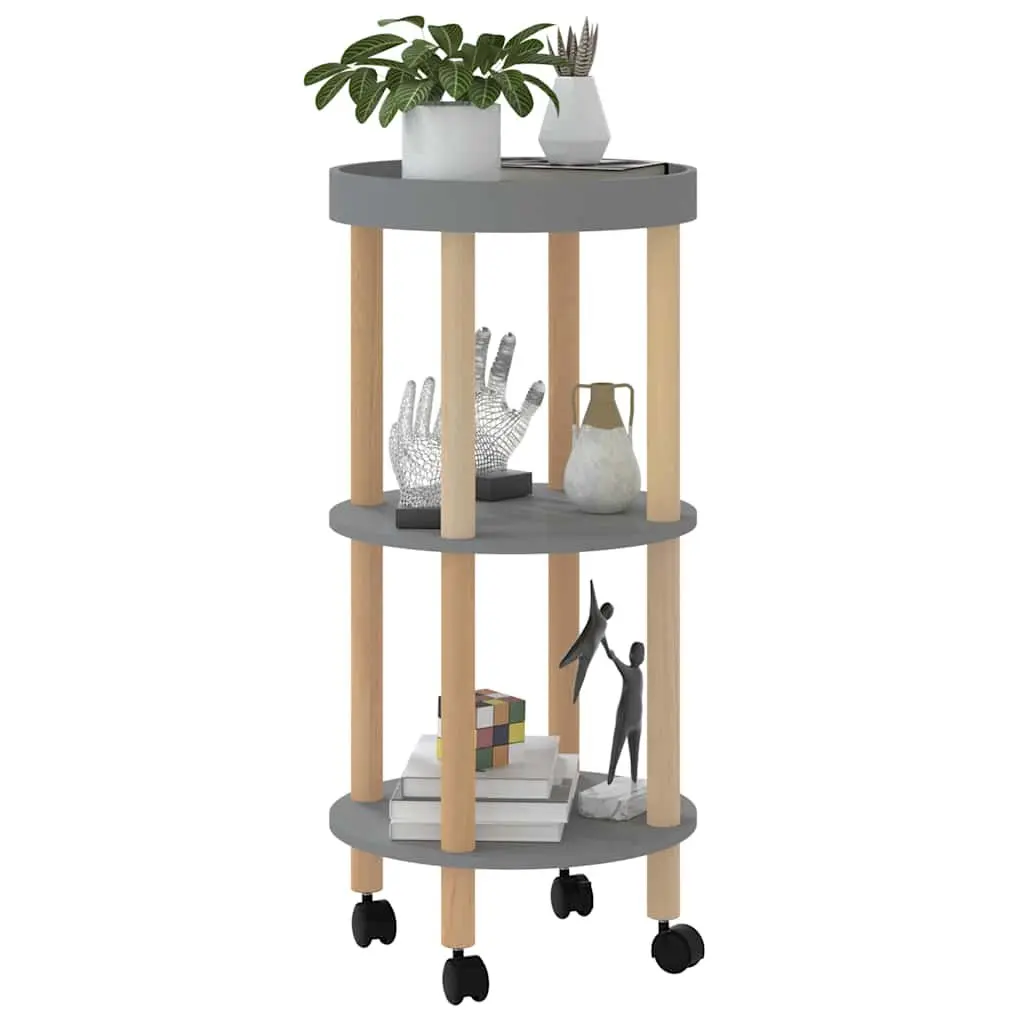 3-Tier Kitchen Trolley in Grey