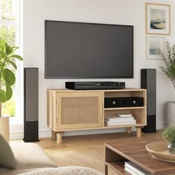 Dimensions and Materials of the Brown TV Cabinet