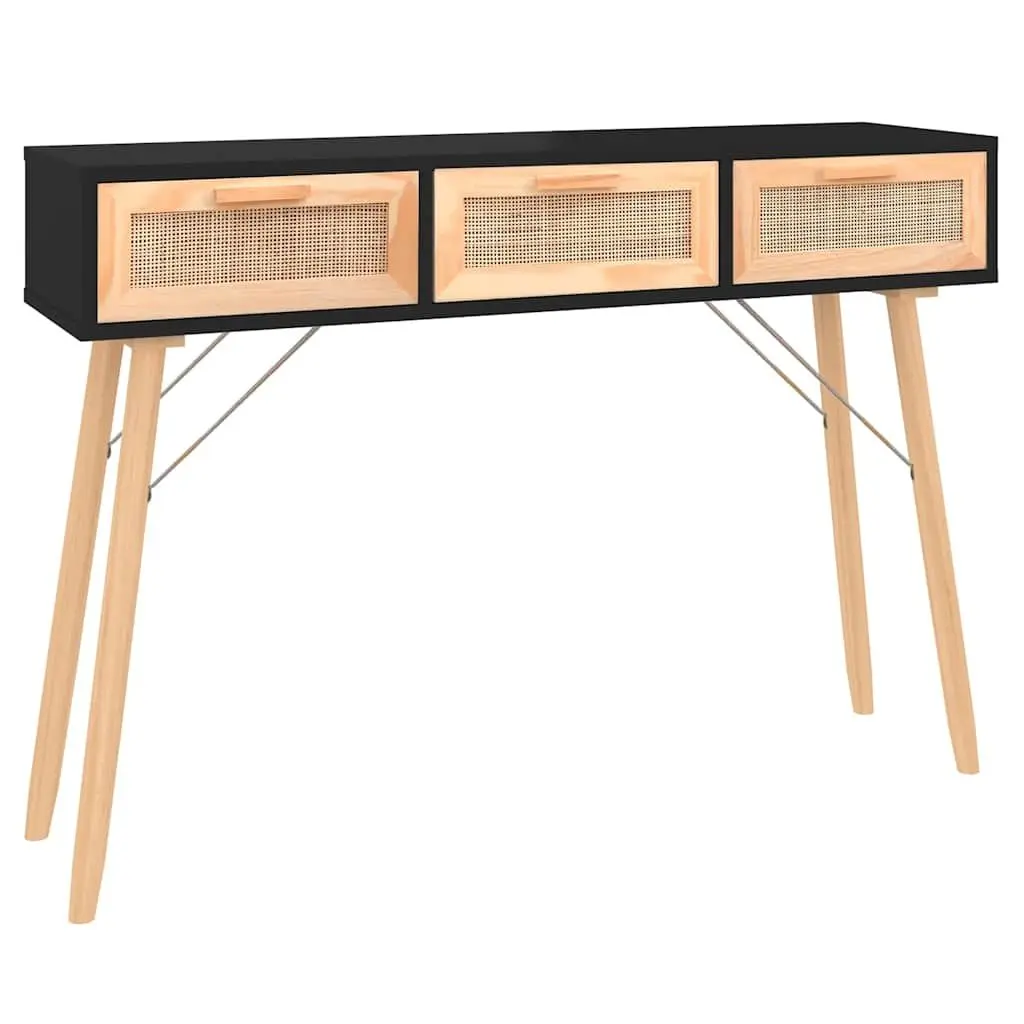 Console Table Black Hallway Accent Furniture 105x30x75 cm