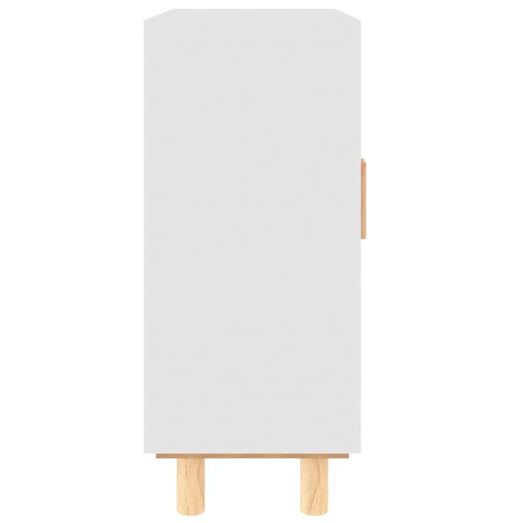Sideboard White 60x30x70 cm Storage Cabinet with Rattan Door Design Furniture