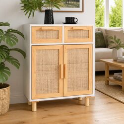 White Sideboard Dimensions: 60W x 30D x 75H cm