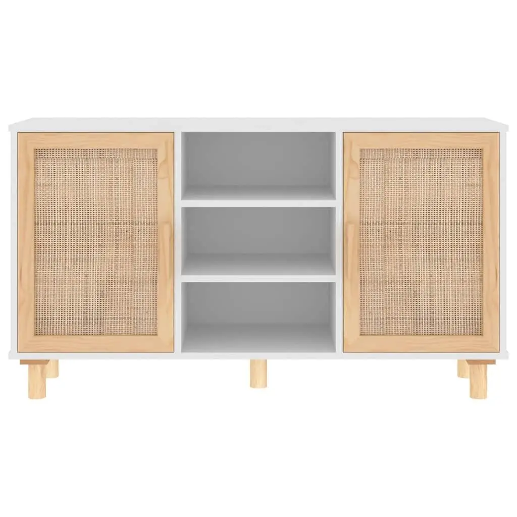 105x30x60cm White Sideboard with 5 Storage Compartments