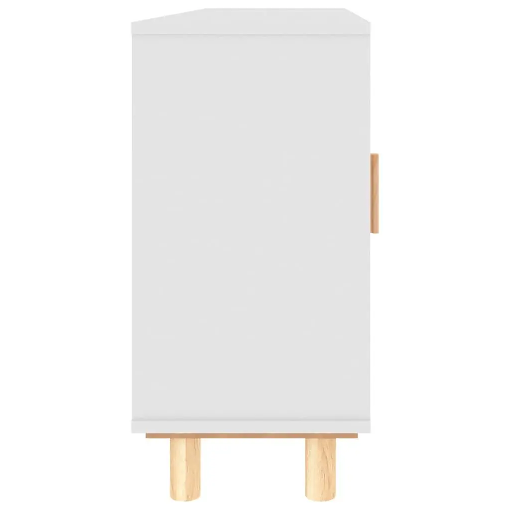 105x30x60cm White Sideboard with 5 Storage Compartments