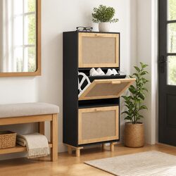 Specifications of the Black Scandinavian Shoe Cabinet