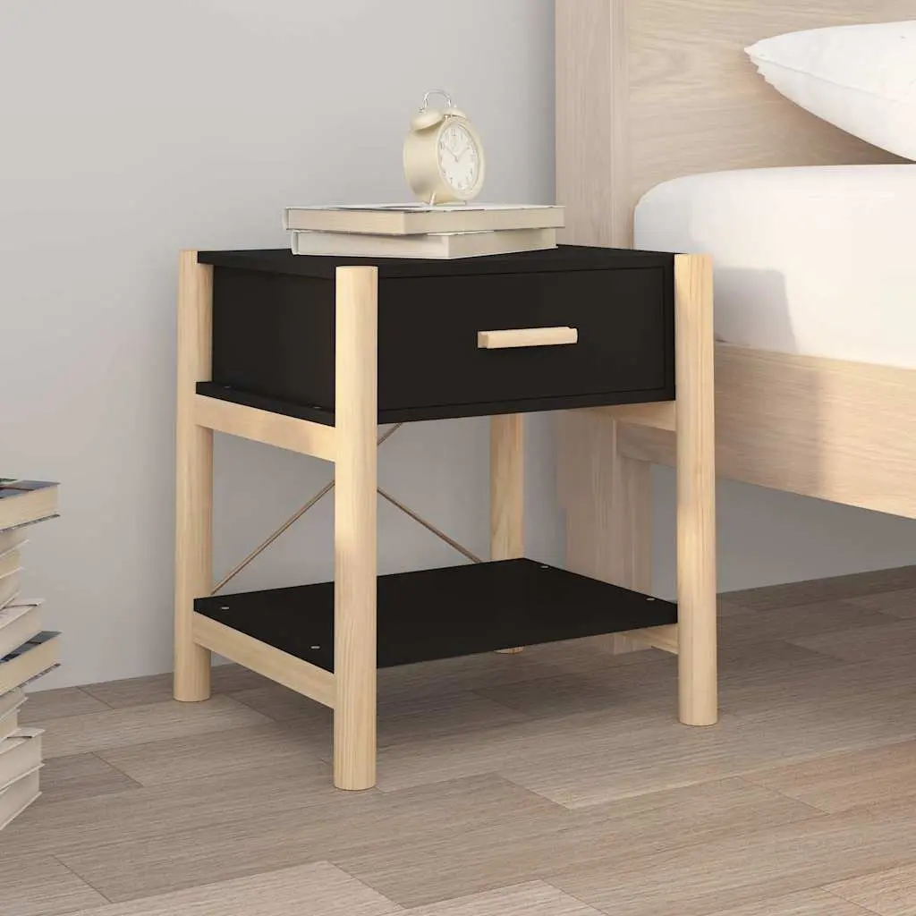 Black Bedside Tables 42x38x45 cm