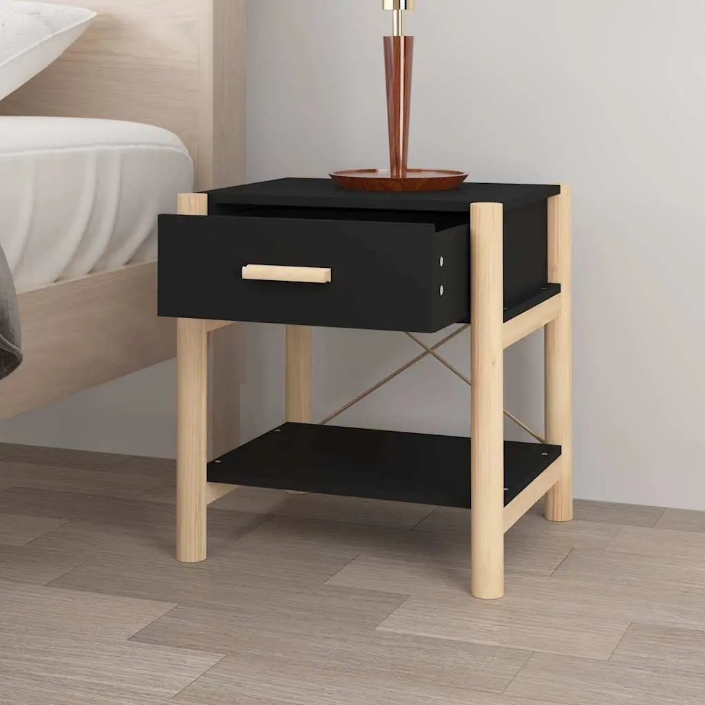 Black Bedside Tables 42x38x45 cm