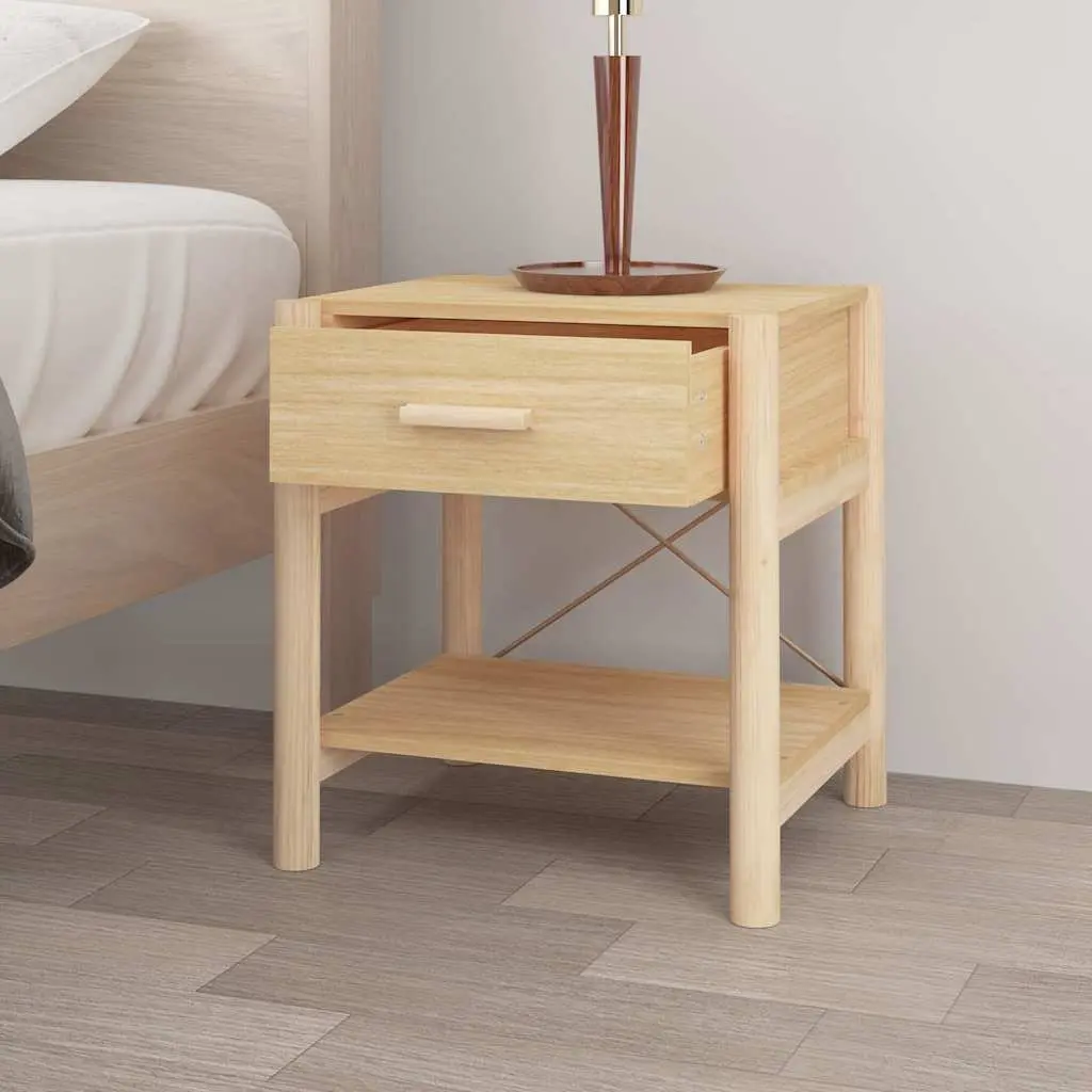 Bedside Tables 2pcs Brown Engineered Wood Nightstand Cabinet Storage Furniture