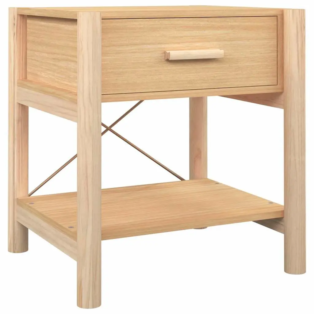 Bedside Tables 2pcs Brown Engineered Wood Nightstand Cabinet Storage Furniture