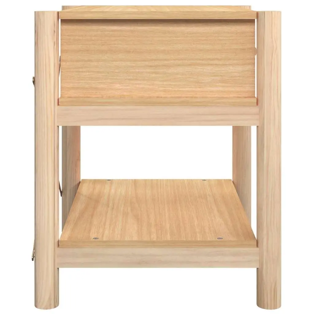 Bedside Tables 2pcs Brown Engineered Wood Nightstand Cabinet Storage Furniture