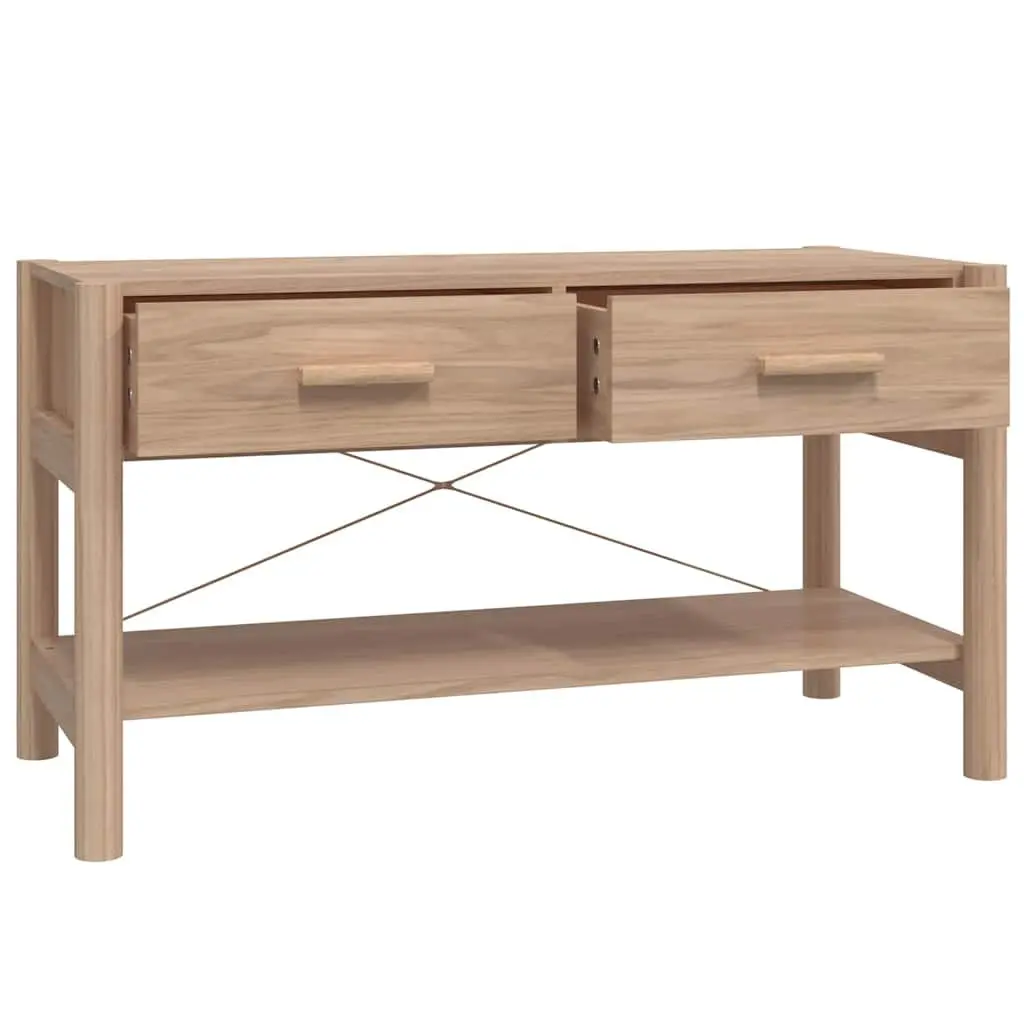 TV Cabinet Living Room 82x38x45cm Brown Storage Unit with Wooden Legs