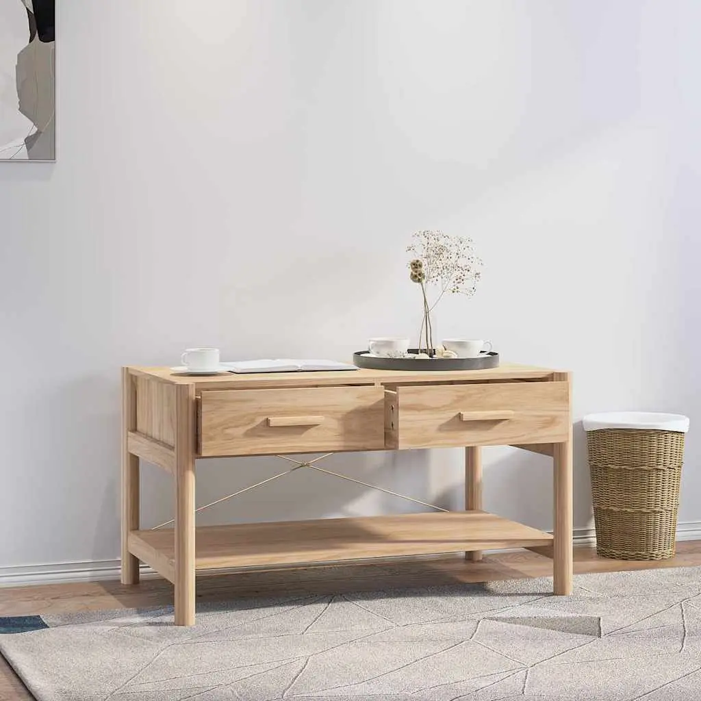 Coffee Table for Living Room Brown 82L x 48W x 45H cm Engineered Wood with Storage